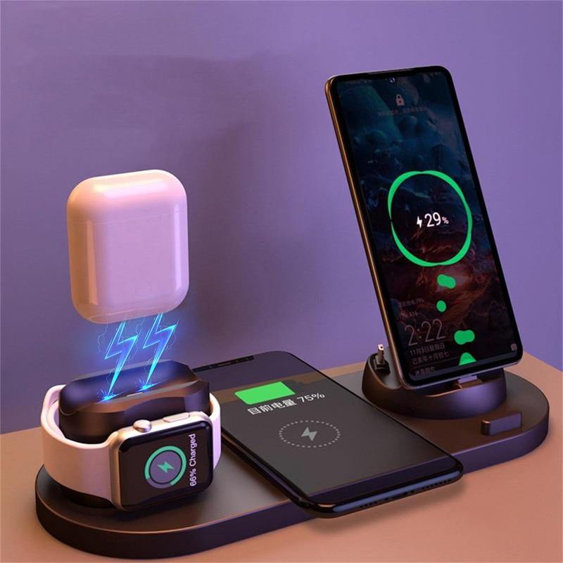 6 in 1 Wireless Charging Station 2.0 - Chriseng Mall